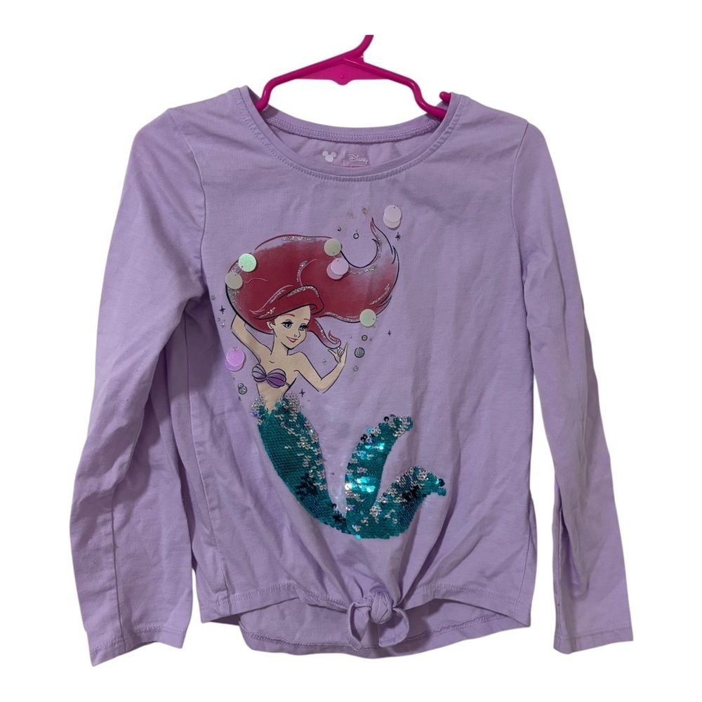 3/$15 Disney jumping beans Little Mermaid Ariel sequin bling Long Sleeve shirt 5
